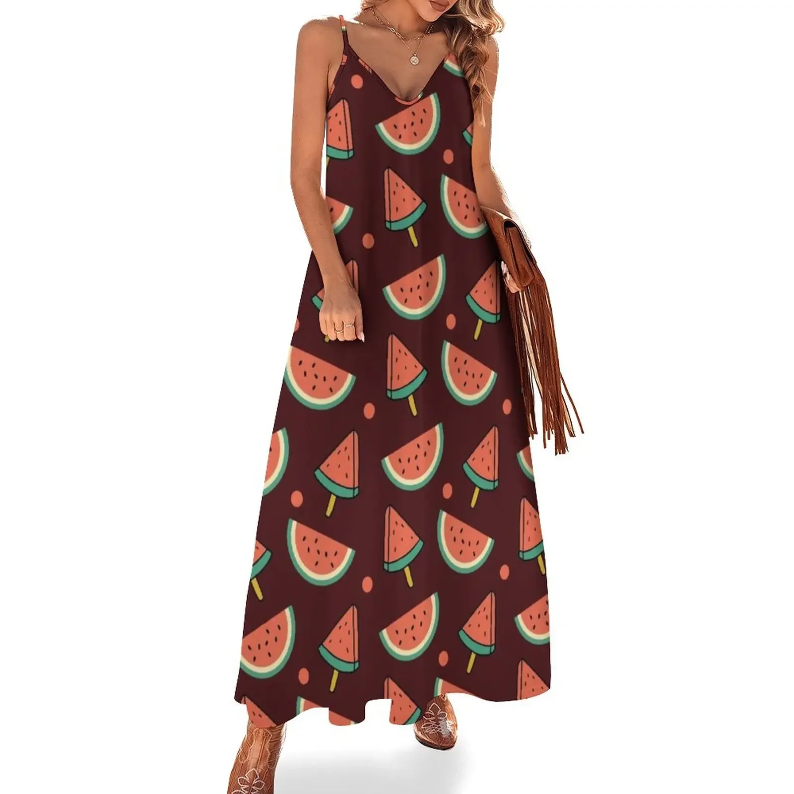 Watermelon Seamless Pattern Sleeveless Dress summer dresses for women 2025 women's summer dresses 2025 beach dress
Watermelon Seamless Pattern Sleeveless Dress summer dresses for women 2025 women's summer dresses 2025 beach dress