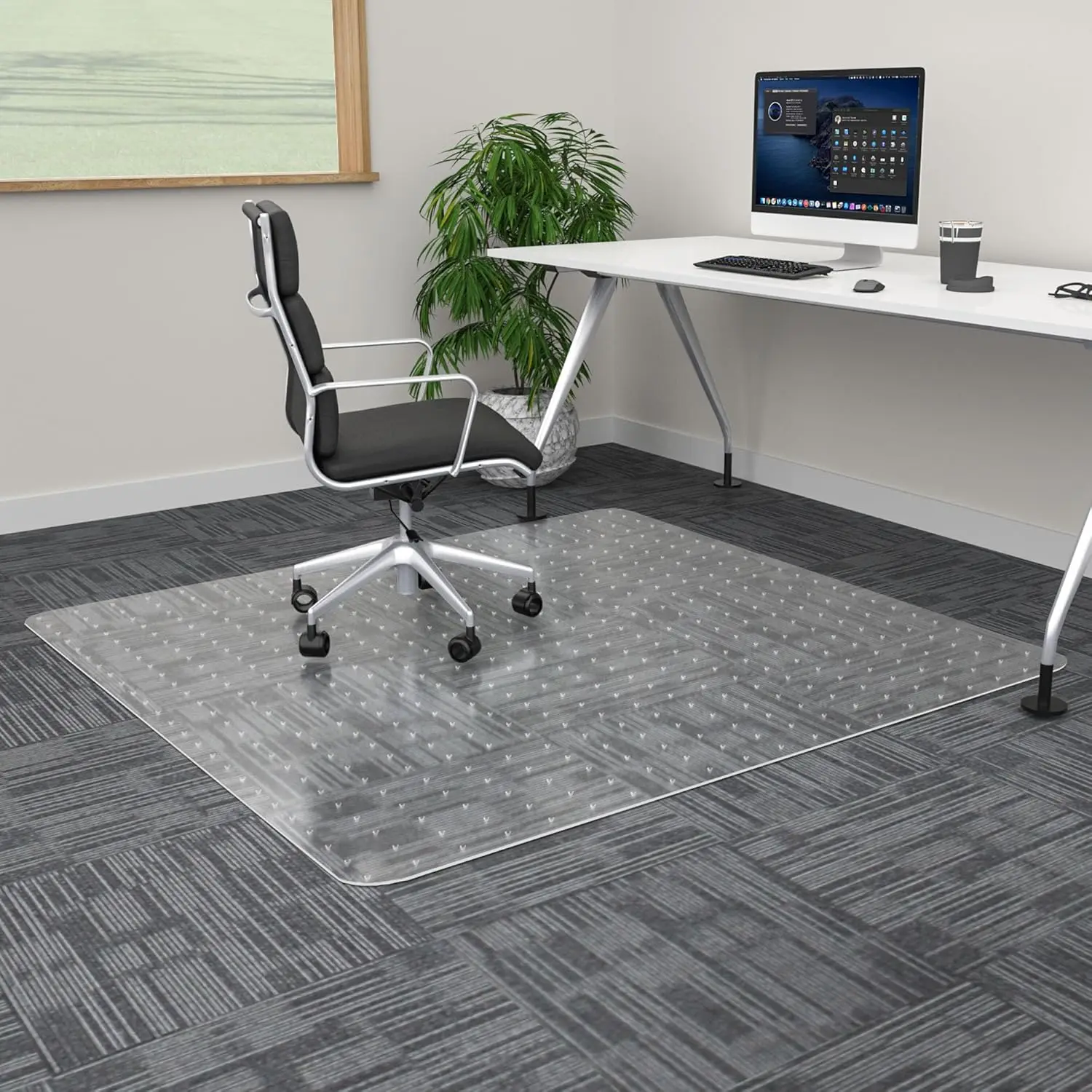 Extra Large Office Chair Mat For Carpet, 48"" X 48"" Clear Desk Chair Mat For Low Pile Carpeted Floors- Easy Glide Plastic
Extra Large Office Chair Mat For Carpet, 48"" X 48"" Clear Desk Chair Mat For Low Pile Carpeted Floors- Easy Glide Plastic