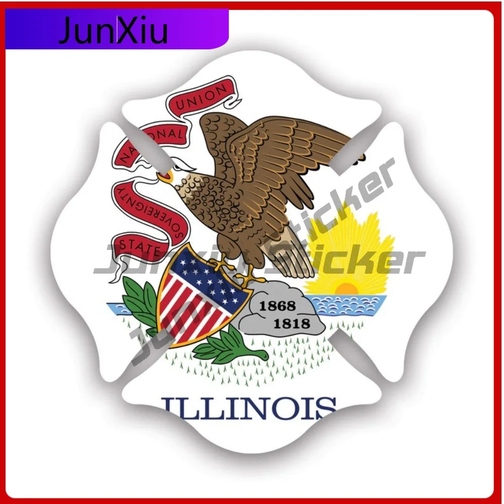 Illinois State Maltese Cross Shaped Sticker Cool Bumper Waterproof Vinyl Decal For Laptops Unique Creative Creative High Quality
Illinois State Maltese Cross Shaped Sticker Cool Bumper Waterproof Vinyl Decal For Laptops Unique Creative Creative High Quality
