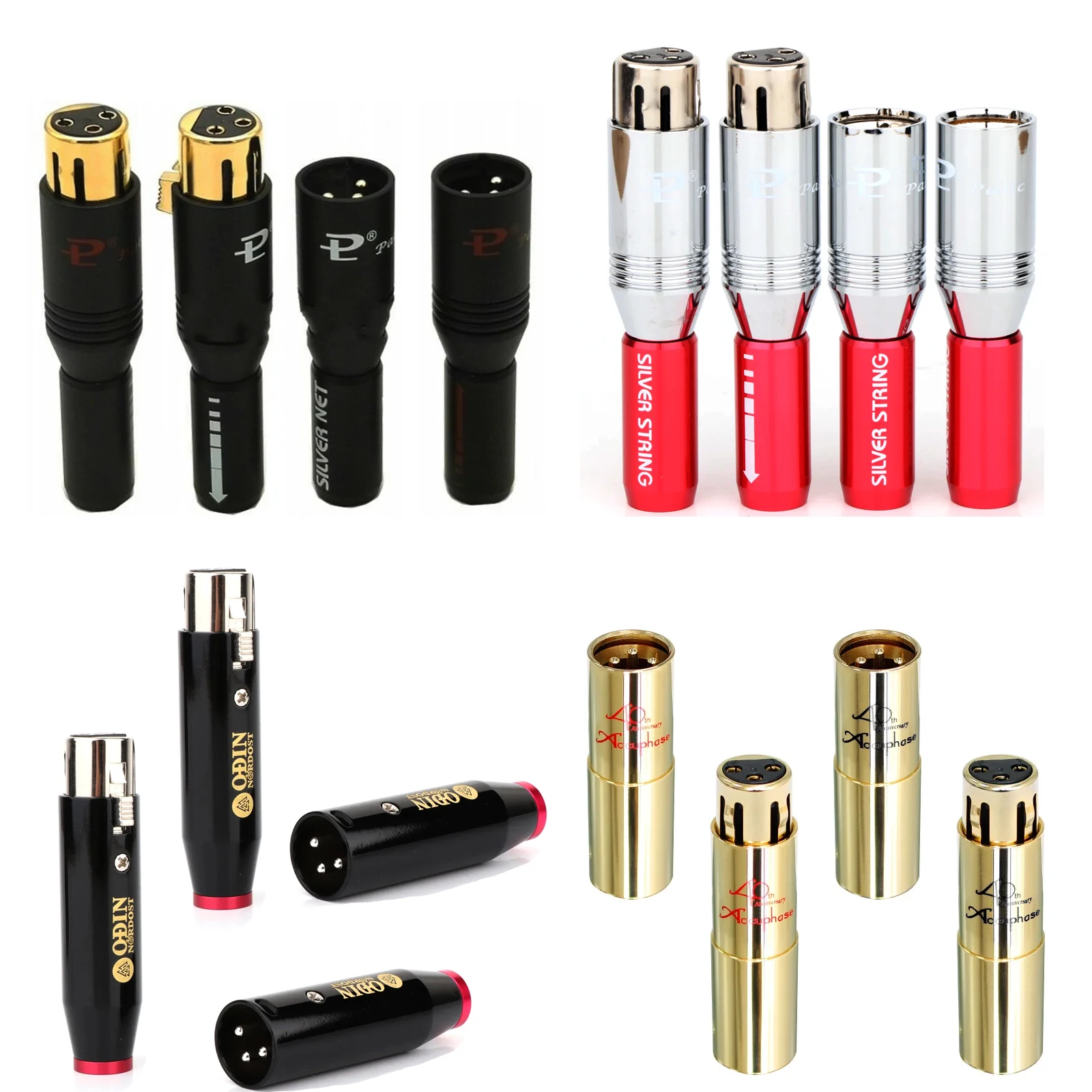 Accuphase 40th Anniversary XLR Plugs Odin Audio Balance XLR 3 Pin Male or Female Plug Audio Connector
Accuphase 40th Anniversary XLR Plugs Odin Audio Balance XLR 3 Pin Male or Female Plug Audio Connector