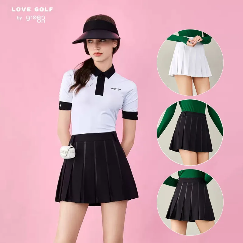 Женская Спортивная юбка Love Golf, облегающая плиссированная юбка с завышенной талией и шортами для гольфа, для лета
Женская Спортивная юбка Love Golf, облегающая плиссированная юбка с завышенной талией и шортами для гольфа, для лета