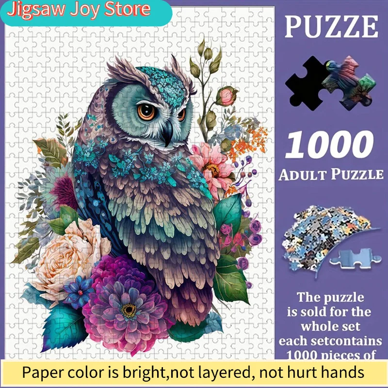 Красочный пазл с изображением совы и цветов | Яркий абстрактный дизайн, узор с совами и цветами, увлекательный и развлекательный, Family A
Красочный пазл с изображением совы и цветов | Яркий абстрактный дизайн, узор с совами и цветами, увлекательный и развлекательный, Family A