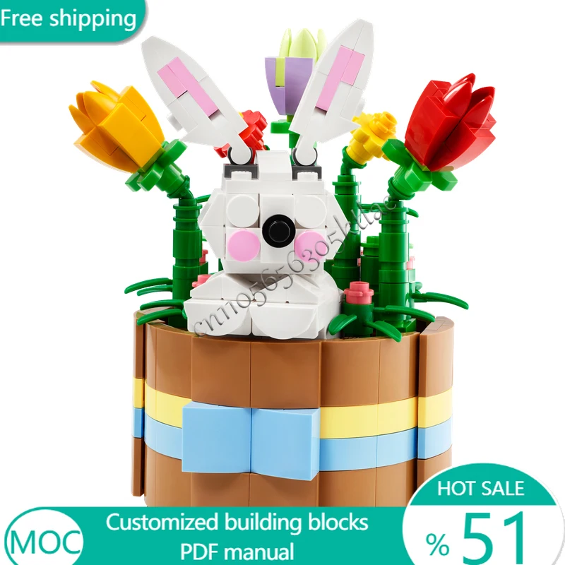368 шт. цветы 40587-1 пасхальная корзина MOC настроить модульный строительный блок дизайн модель обучающий кирпич DIY игрушка подарок на день рождения
368 шт. цветы 40587-1 пасхальная корзина MOC настроить модульный строительный блок дизайн модель обучающий кирпич DIY игрушка подарок на день рождения