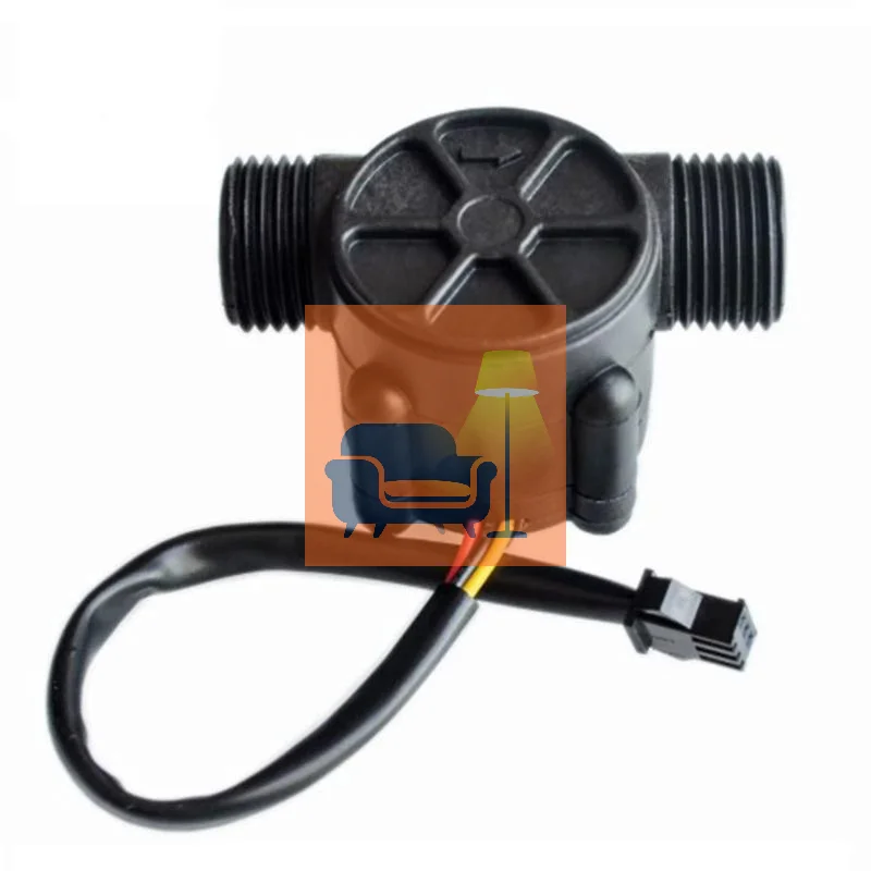 1Pcs DC 5-18V Flowmeter Hall Flow Sensor Water Control Liquid Flow Sensor Switch 1-30L/min 1.75MPa 12V Water Flow Sensor