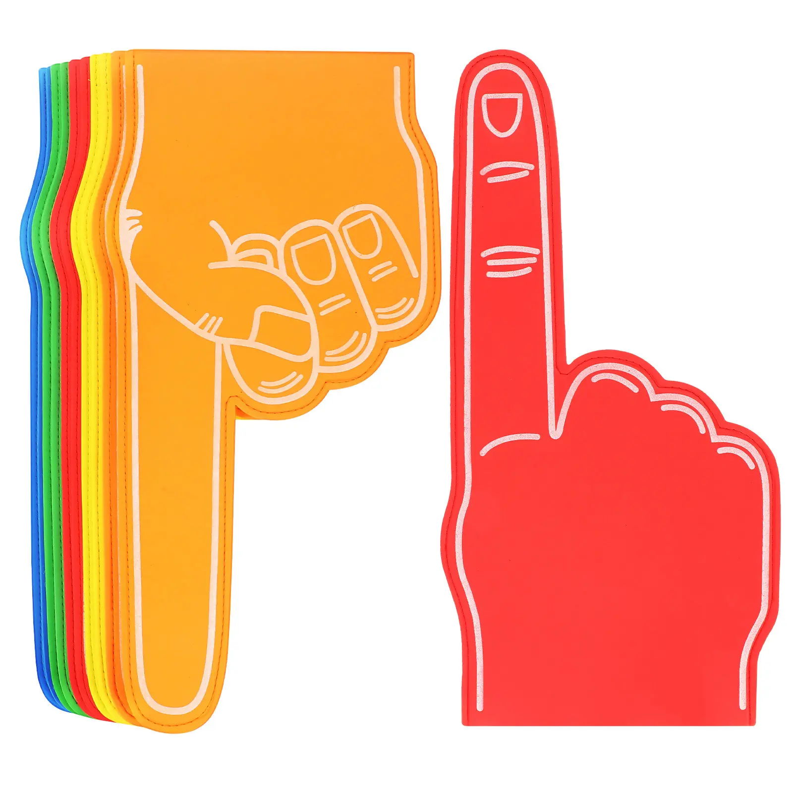10Pcs Number 1 Foam Fingers Jumbo Cheering Hands for Stadiums Concerts Bright Fun Party Favors Team Support Giant Foam Fingers
10Pcs Number 1 Foam Fingers Jumbo Cheering Hands for Stadiums Concerts Bright Fun Party Favors Team Support Giant Foam Fingers
