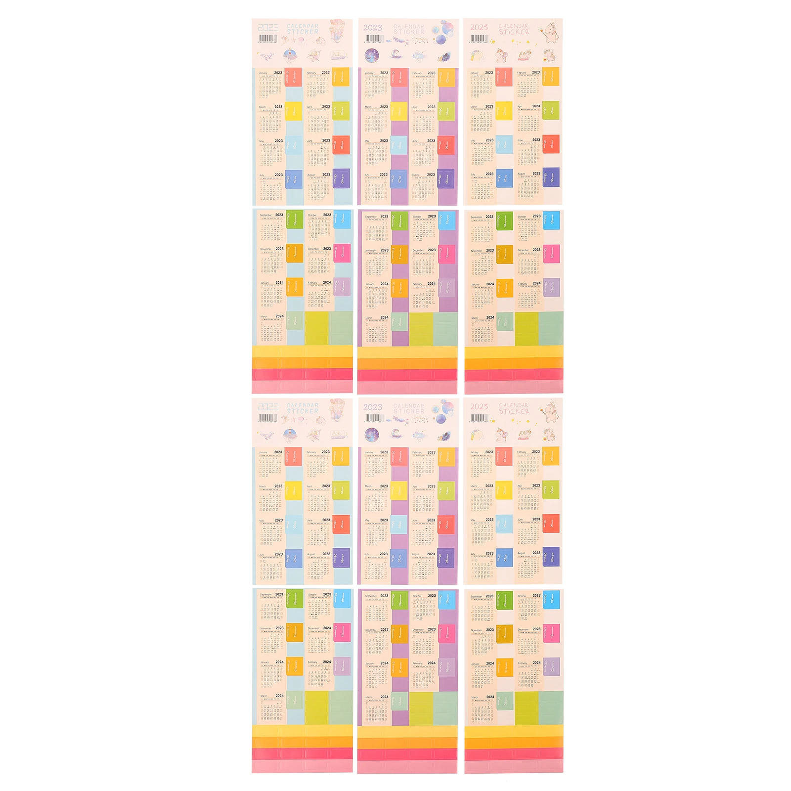 12 Sets Monthly Journal Planner Accessories Calendar Index Stickers Page Tabs Paper Labels Classification Stickers
12 Sets Monthly Journal Planner Accessories Calendar Index Stickers Page Tabs Paper Labels Classification Stickers