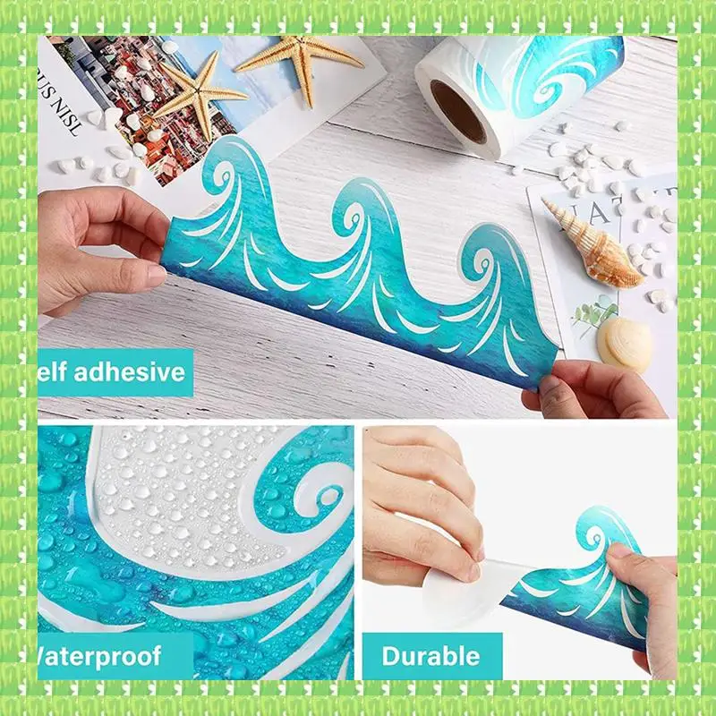 2X Ocean Wave Bulletin Board Border Sticker Classroom Blackboard Bulletin Board Paper Self-Adhesive Border Trim
2X Ocean Wave Bulletin Board Border Sticker Classroom Blackboard Bulletin Board Paper Self-Adhesive Border Trim