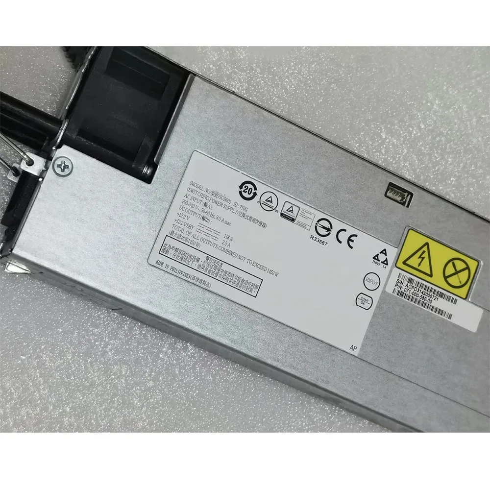 SGB001 1450W Server Power Supply 710G ACPD3143000721 071-000-580-05
SGB001 1450W Server Power Supply 710G ACPD3143000721 071-000-580-05