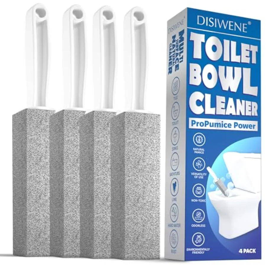 Curated Picks DISIWENE Pumice Cleaning Stone with Handle Toilet Bowl Cleaner Hard Water Ring Remover for Bath/Pool/Kitchen/Hous
Curated Picks DISIWENE Pumice Cleaning Stone with Handle Toilet Bowl Cleaner Hard Water Ring Remover for Bath/Pool/Kitchen/Hous