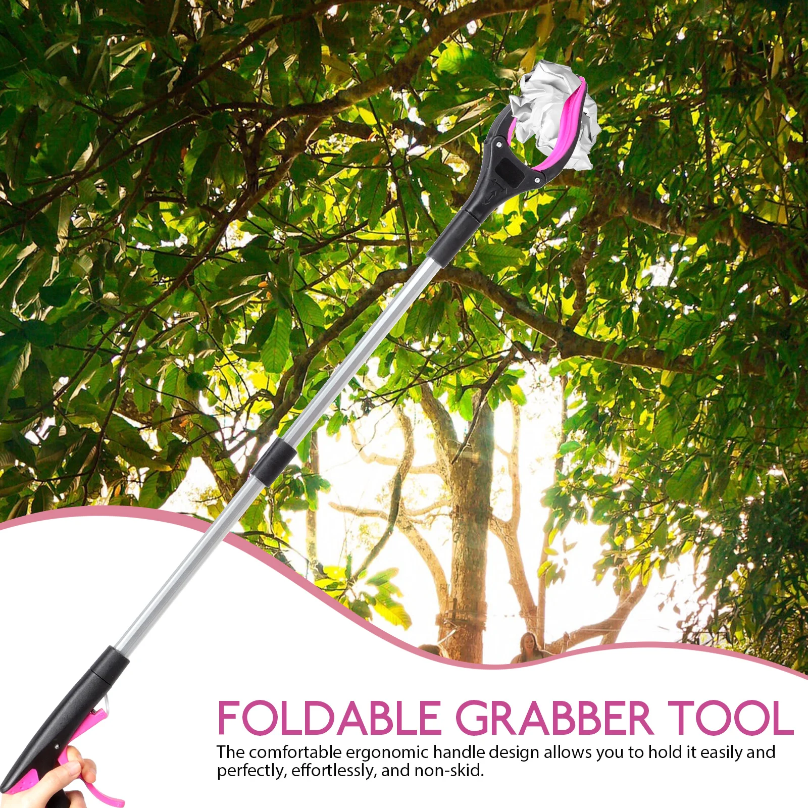 Грейферы для инвалидов Складной зажим для мусора Ручной захват Пикап Ричер Инструмент Збиратели для пожилых людей 
Грейферы для инвалидов Складной зажим для мусора Ручной захват Пикап Ричер Инструмент Збиратели для пожилых людей