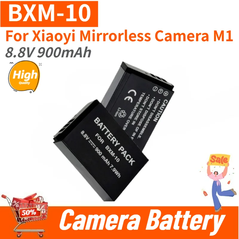 High Quality BXM-10 Camera Battery 8.8V 900mAh for Xiaoyi Mirrorless Action Camera M1 Brand New Replacement Battery
High Quality BXM-10 Camera Battery 8.8V 900mAh for Xiaoyi Mirrorless Action Camera M1 Brand New Replacement Battery