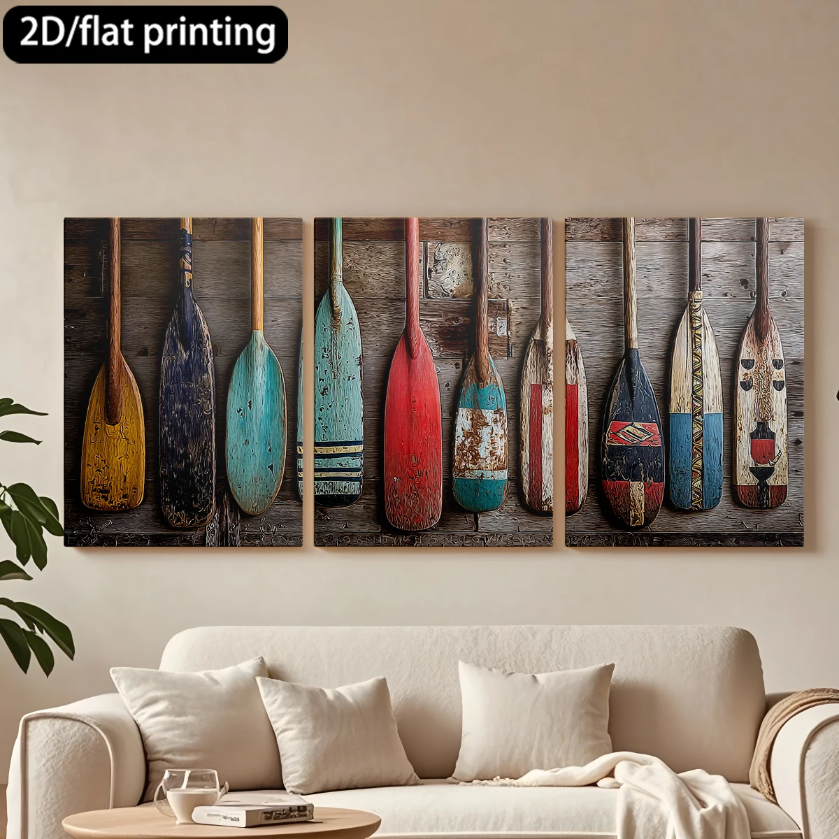 2D flat printing 3pc wooden frame canvas decorative painting Hand-painted paddles, water adventures.Corridor bedroom decoration
2D flat printing 3pc wooden frame canvas decorative painting Hand-painted paddles, water adventures.Corridor bedroom decoration