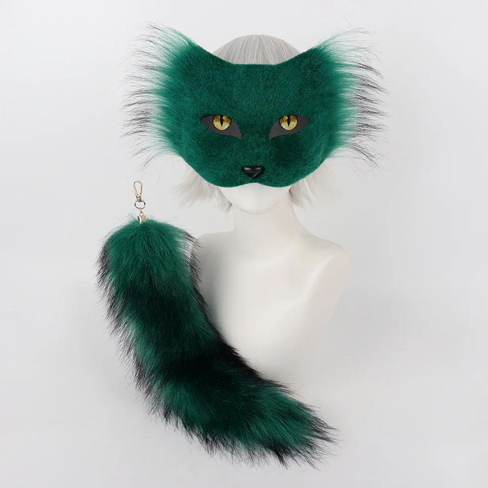 Creative DIY Half Face Cat Mask Soft Plush Animal Tail Accessory Set for Halloween Cosplay Costume Ball Dress Up Decor Pendant
Creative DIY Half Face Cat Mask Soft Plush Animal Tail Accessory Set for Halloween Cosplay Costume Ball Dress Up Decor Pendant