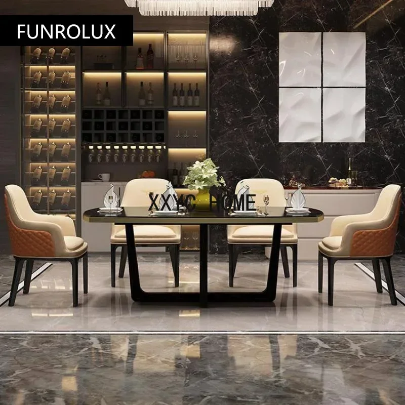 Modern minimalist dining room furniture dining table and chair combination home restaurant dining table and chair
Modern minimalist dining room furniture dining table and chair combination home restaurant dining table and chair