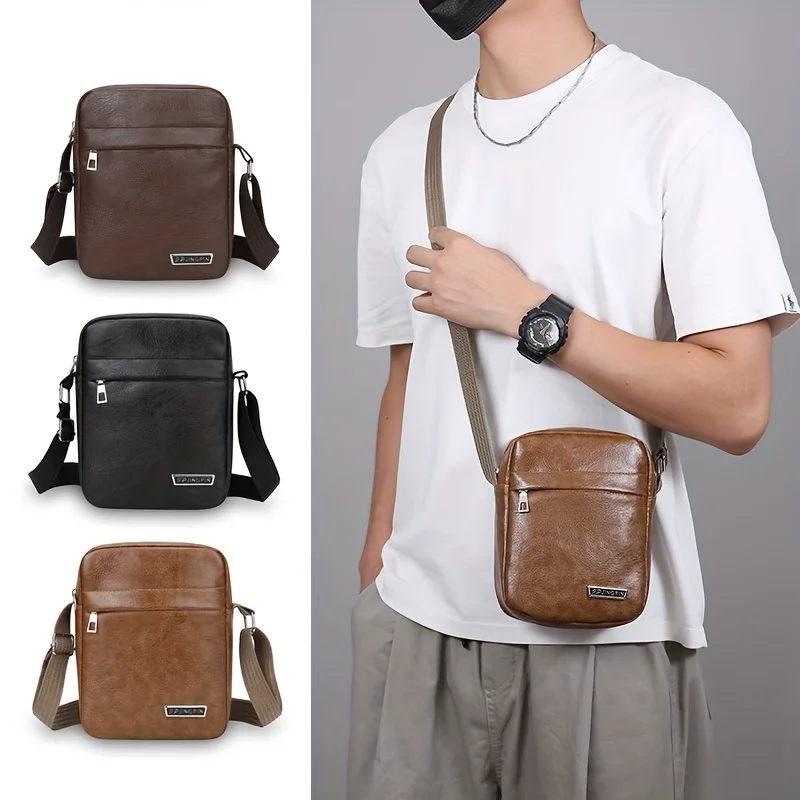 Men's Shoulder Bag, Upright Casual Shoulder Bag, Multi-layer Business Commuter Crossbody Bag
Men's Shoulder Bag, Upright Casual Shoulder Bag, Multi-layer Business Commuter Crossbody Bag