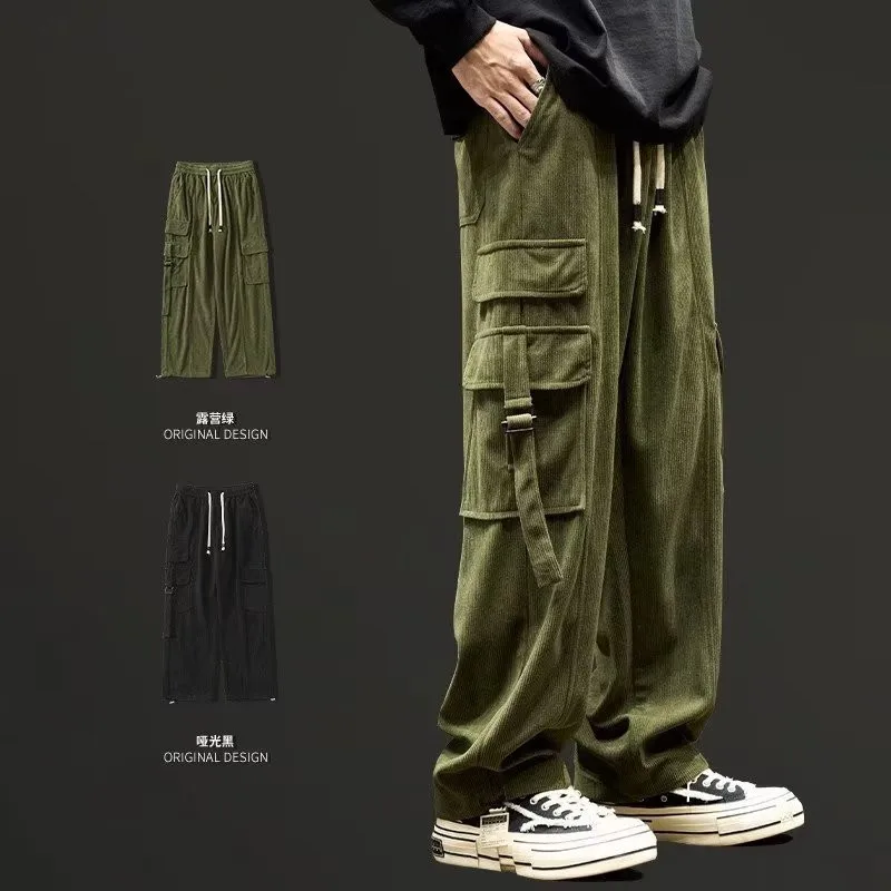 Y2k Corduroy Large Pocket Overalls Men's Retro High Street Straight Leg Wide Harajuku Casual Pants Fashion Trend Tracksuit Pants
Y2k Corduroy Large Pocket Overalls Men's Retro High Street Straight Leg Wide Harajuku Casual Pants Fashion Trend Tracksuit Pants