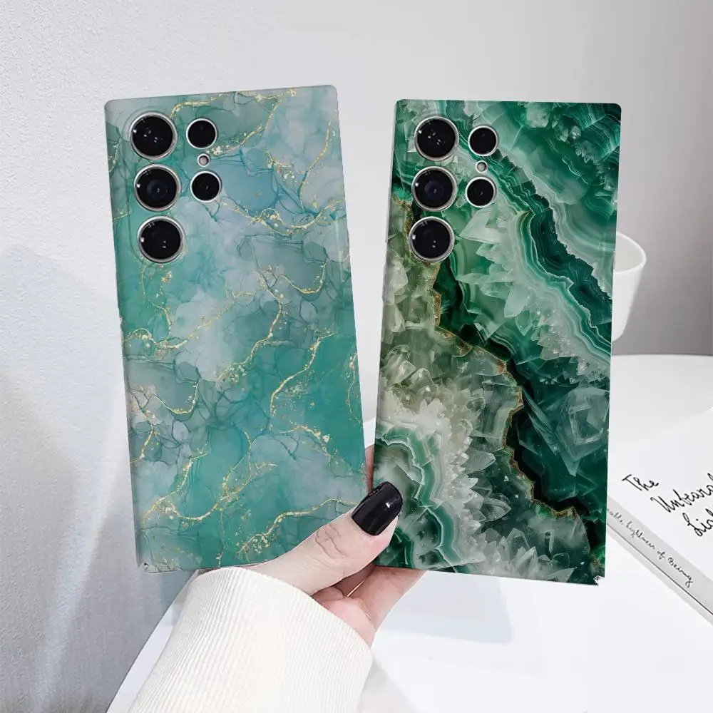 Fashion Green Agate Luxury Phone Case For Samsung S25 24 23 ULTRA Plus S22 Glossy HD Hard Cover Film Shell
Fashion Green Agate Luxury Phone Case For Samsung S25 24 23 ULTRA Plus S22 Glossy HD Hard Cover Film Shell