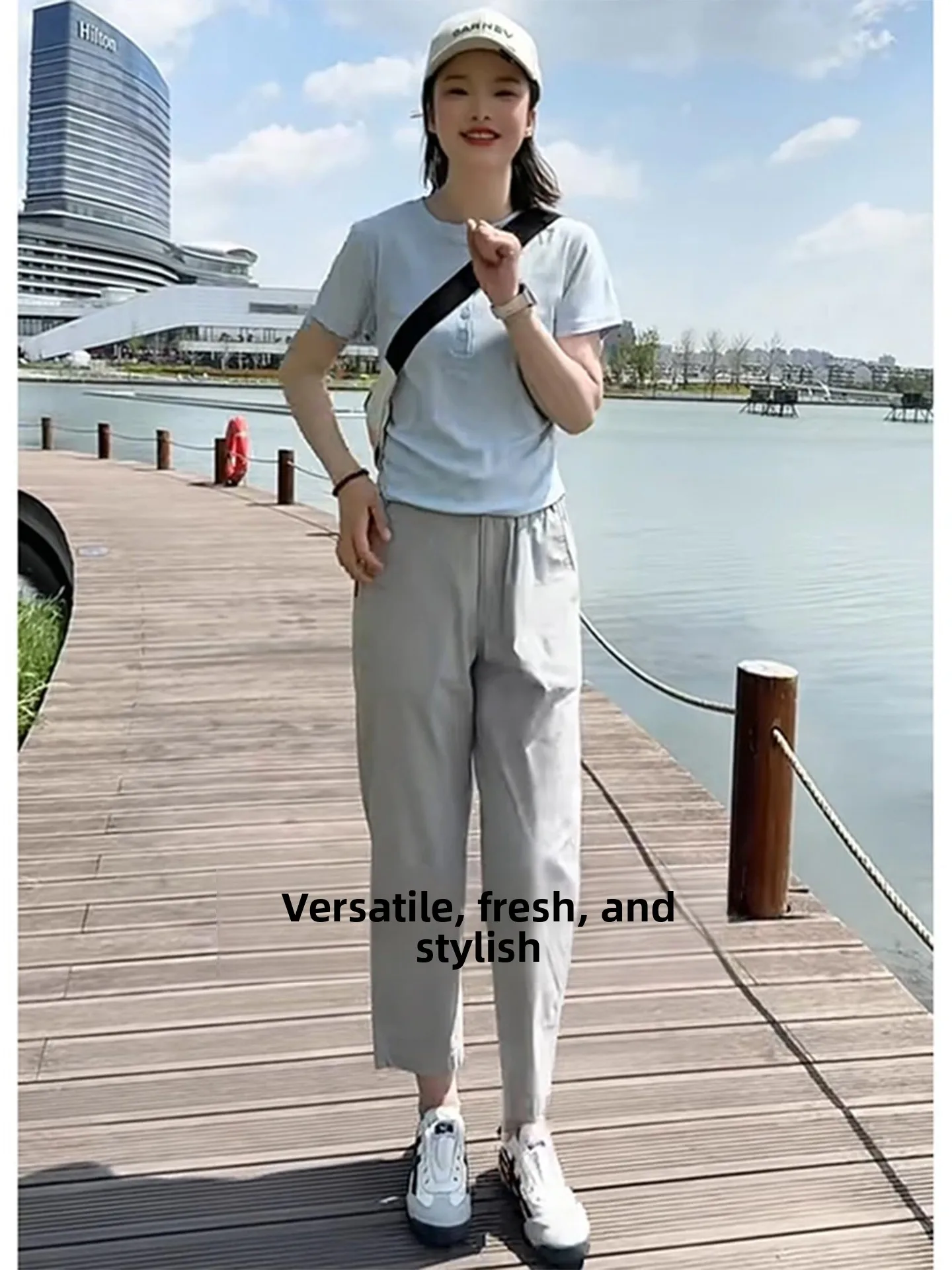 Ледяной шелк Qui Dry Спортивные повседневные брюки Женские летние тонкие свободные брюки большого размера для похудения Nine Points Harlan Pants Commute Sle High...
Ледяной шелк Qui Dry Спортивные повседневные брюки Женские летние тонкие свободные брюки большого размера для похудения Nine Points Harlan Pants Commute Sle High...