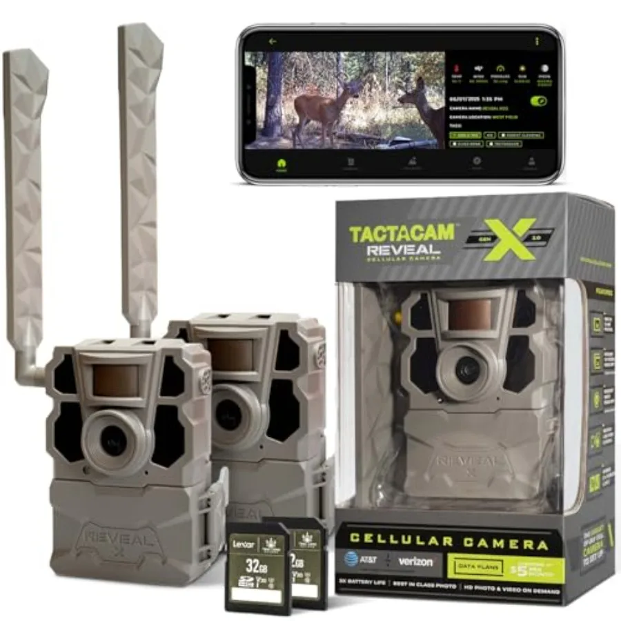 Trail camera for outdoor wildlife monitoring, rugged plastic body, black color, 20MP resolution with LTE connectivity and dual-
Trail camera for outdoor wildlife monitoring, rugged plastic body, black color, 20MP resolution with LTE connectivity and dual-
