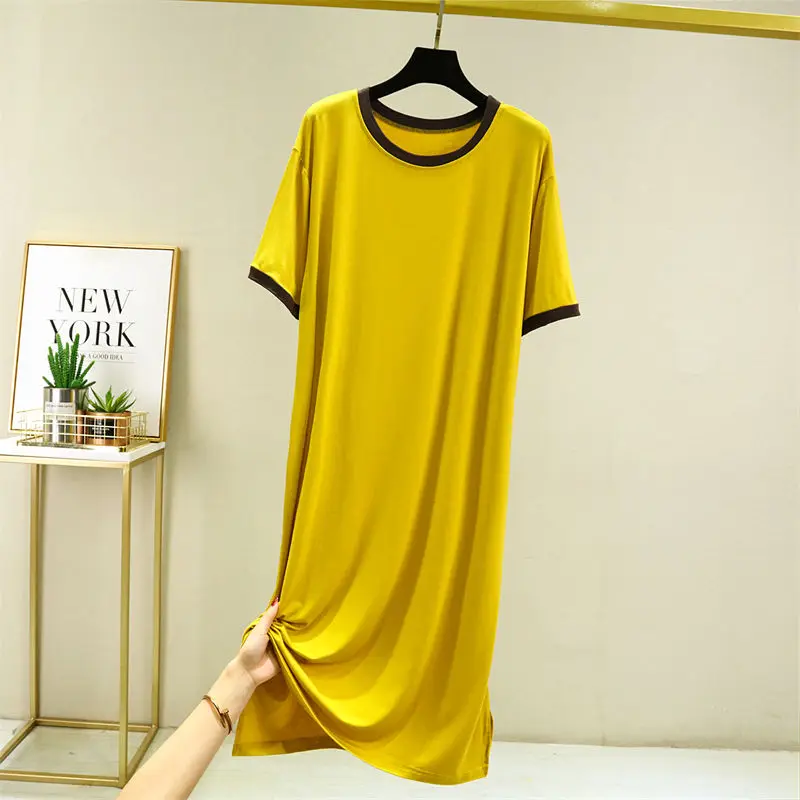 Fashion O-Neck Spliced Korean Short Sleeve Casual Dress Women's Clothing Summer New Oversized All-match Midi Dresses
Fashion O-Neck Spliced Korean Short Sleeve Casual Dress Women's Clothing Summer New Oversized All-match Midi Dresses