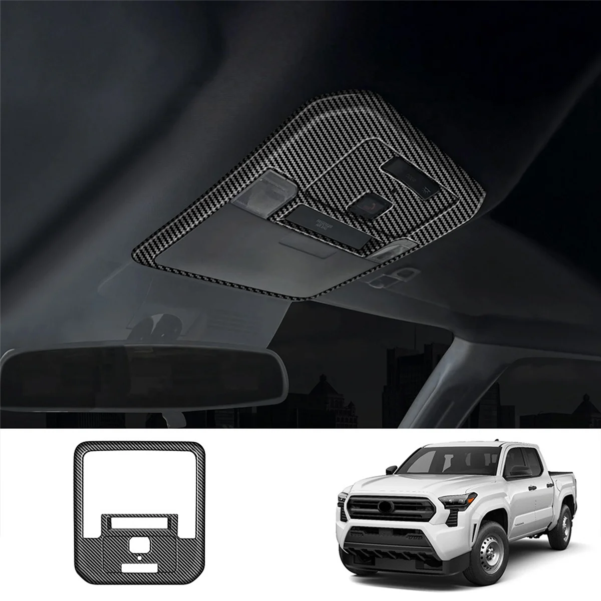 MBX-tCar Front Reading Light Trim Cover Roof Lamp Panel Frame for Toyota TACOMA 2024 Car Interior
MBX-tCar Front Reading Light Trim Cover Roof Lamp Panel Frame for Toyota TACOMA 2024 Car Interior