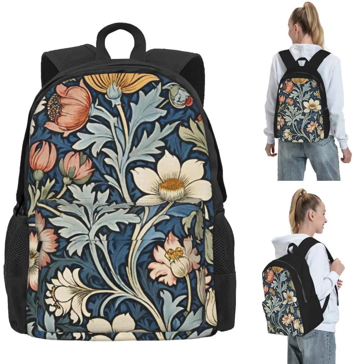 Framed William Morris Botanical Bliss Backpack Daypack Large Capacity Boys Girls BookBag School Bag Shoulder Bags for Men Women
Framed William Morris Botanical Bliss Backpack Daypack Large Capacity Boys Girls BookBag School Bag Shoulder Bags for Men Women