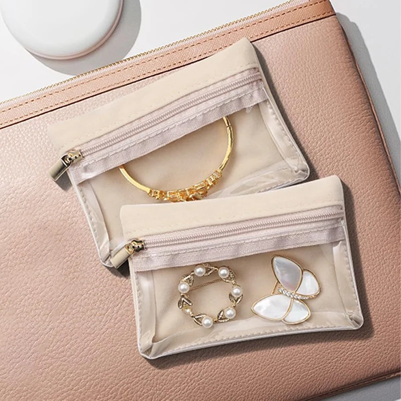 Portable Velvet Jewelry Box Earrings Necklace Ring Bracelet Trinkets Accessory Zipper Pouch Travel Water-proof Dustproof Bag
Portable Velvet Jewelry Box Earrings Necklace Ring Bracelet Trinkets Accessory Zipper Pouch Travel Water-proof Dustproof Bag