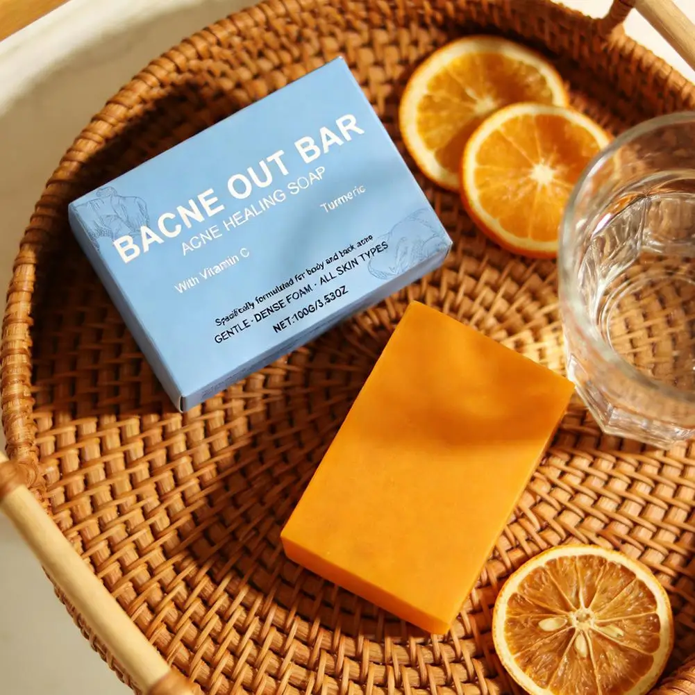 Back Acne Cleansing Bar With Turmeric For Natural Exfoliation Suitable For Deep Cleansing of Back And Face
Back Acne Cleansing Bar With Turmeric For Natural Exfoliation Suitable For Deep Cleansing of Back And Face