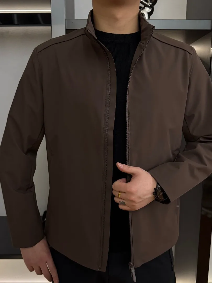 Men's Casual Pure Color Stand Collar Jaet Spring Autumn Zipper Closure Busin Versatile Slim Fit Polyester Cotton Blend
Men's Casual Pure Color Stand Collar Jaet Spring Autumn Zipper Closure Busin Versatile Slim Fit Polyester Cotton Blend