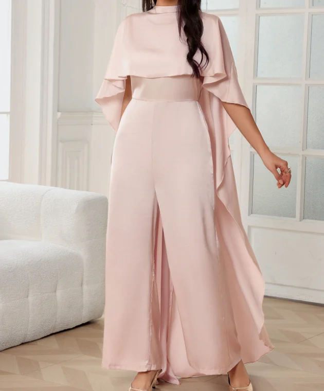 Jumpsuit Women Fashion 2025 Elegant and Stylish Shawl Wide Leg Jumpsuit Simple Commuting Style Casual Retro Jumpsuit
Jumpsuit Women Fashion 2025 Elegant and Stylish Shawl Wide Leg Jumpsuit Simple Commuting Style Casual Retro Jumpsuit