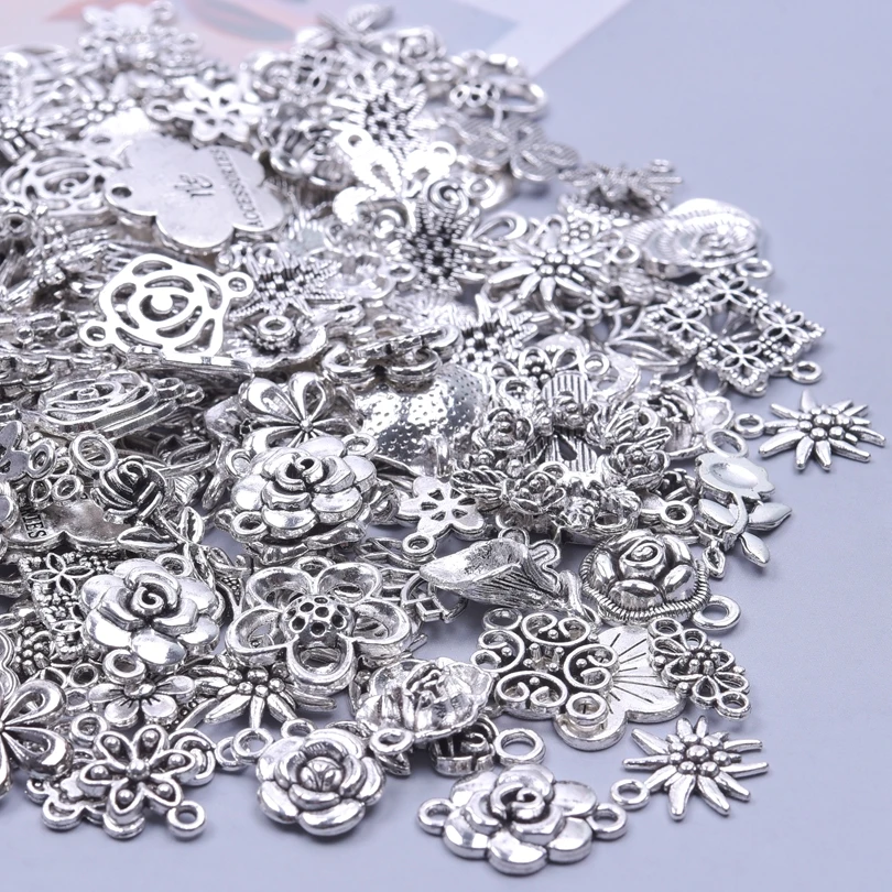 20PCS Antique Silver Color Mixed Vintage Rose Flower Connector Alloy Pendants DIY Craft Charm Jewelry Making Bracelets Material
20PCS Antique Silver Color Mixed Vintage Rose Flower Connector Alloy Pendants DIY Craft Charm Jewelry Making Bracelets Material