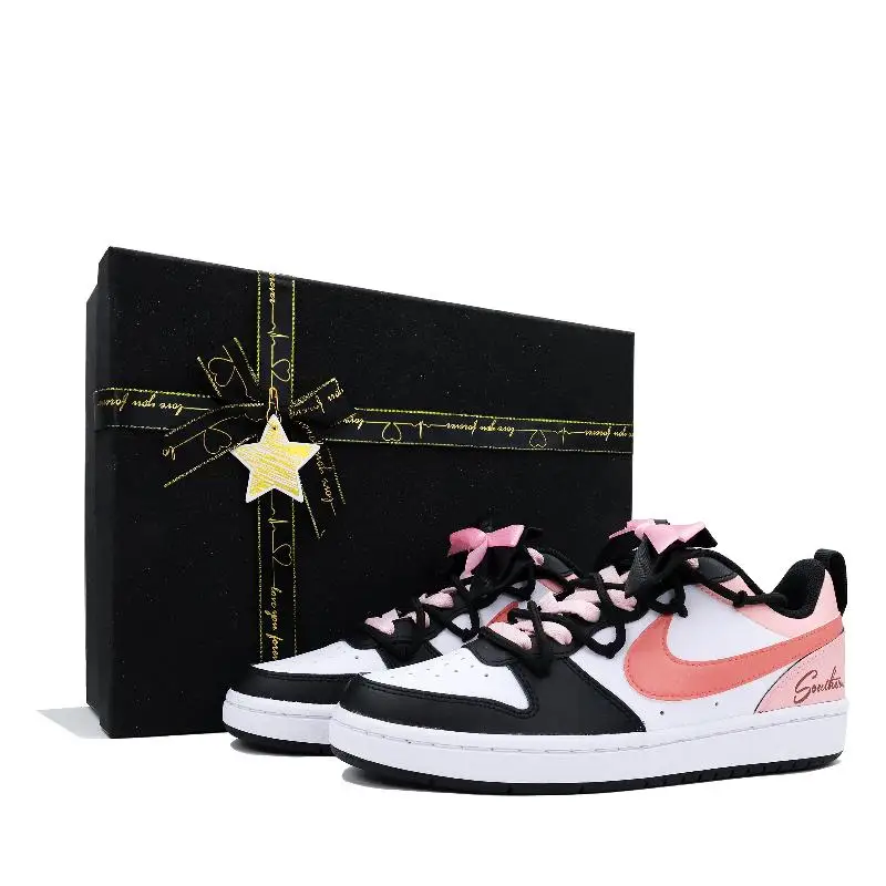 【Customize】Nike Court Borough Skateboarding Shoes Women's Sneakers shoes BQ5448-115
【Customize】Nike Court Borough Skateboarding Shoes Women's Sneakers shoes BQ5448-115