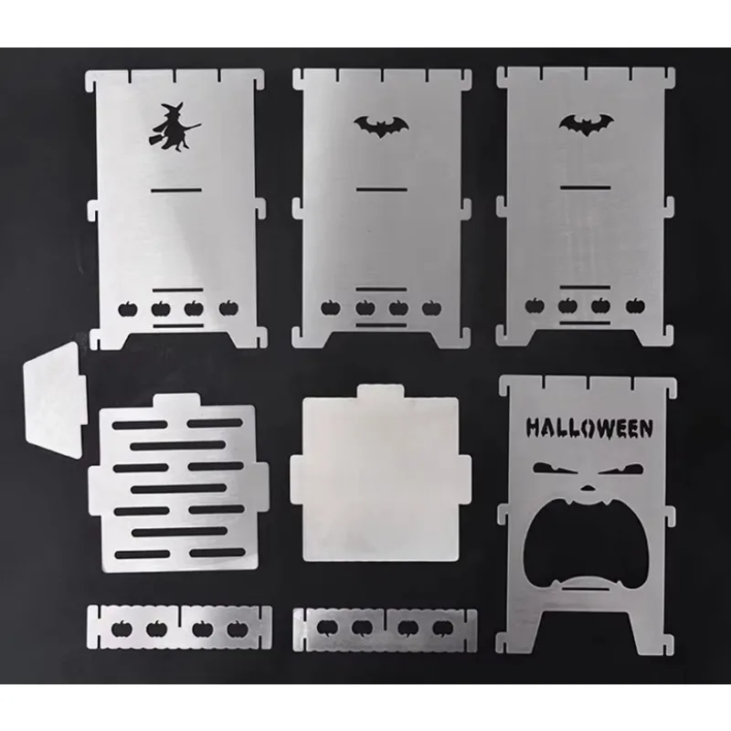 Halloween Outdoor Titanium Stove Lightweight Stainless Steel Disassembled Fire Insert for Picnic Campfire Small Grill Camping
Halloween Outdoor Titanium Stove Lightweight Stainless Steel Disassembled Fire Insert for Picnic Campfire Small Grill Camping