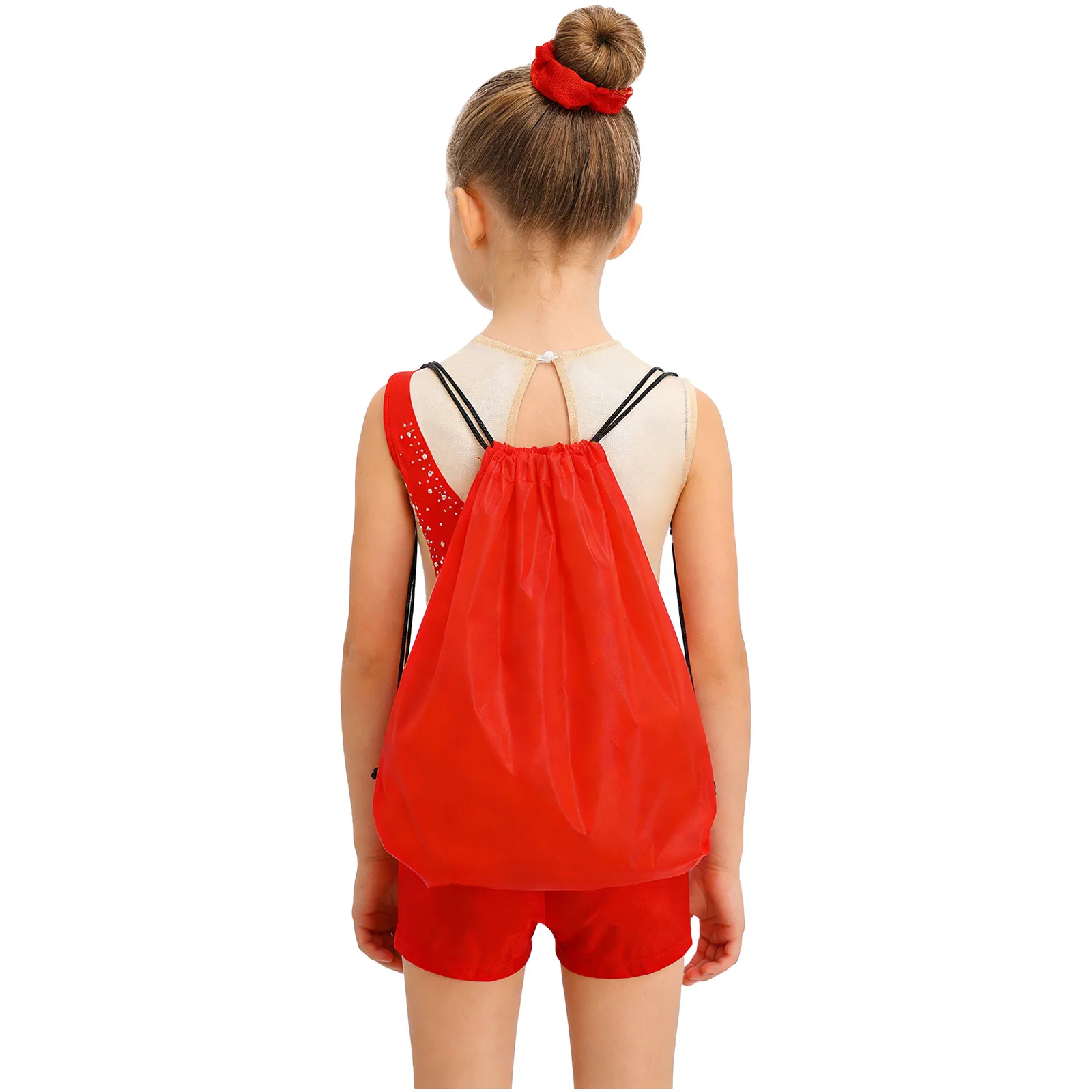 Kids Girls Figure Skating Gymnastics Ballet Dance Outfit Shiny Rhinestone Leotard with Shorts Hairband And Drawstring Backpack
Kids Girls Figure Skating Gymnastics Ballet Dance Outfit Shiny Rhinestone Leotard with Shorts Hairband And Drawstring Backpack