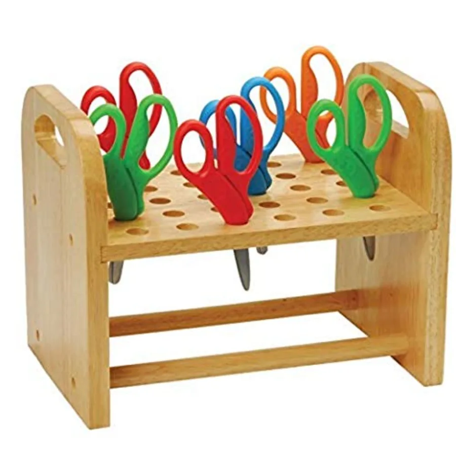 Constructive Playthings Natural Wood Scissors Holder, Classroom, Playroom, Craft Room Organization, Holds 30 Pairs of'Scissors
Constructive Playthings Natural Wood Scissors Holder, Classroom, Playroom, Craft Room Organization, Holds 30 Pairs of'Scissors