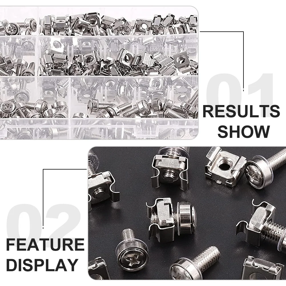 1Set Server Rack Cage Nuts Screw Set Wear Resistant Carbon Steel Square Hole Computer Rack Mounting Screws Replacement Set
1Set Server Rack Cage Nuts Screw Set Wear Resistant Carbon Steel Square Hole Computer Rack Mounting Screws Replacement Set