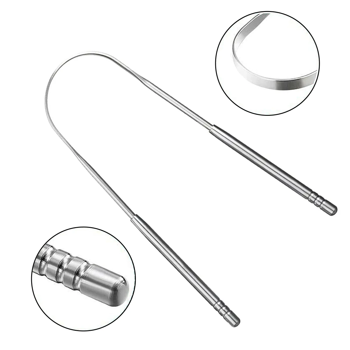 1Set Practical Stainless Steell Tongue Scraper Tongue Coating CleaningScraper Remove Bad Breath Bring Fresh Breath
1Set Practical Stainless Steell Tongue Scraper Tongue Coating CleaningScraper Remove Bad Breath Bring Fresh Breath