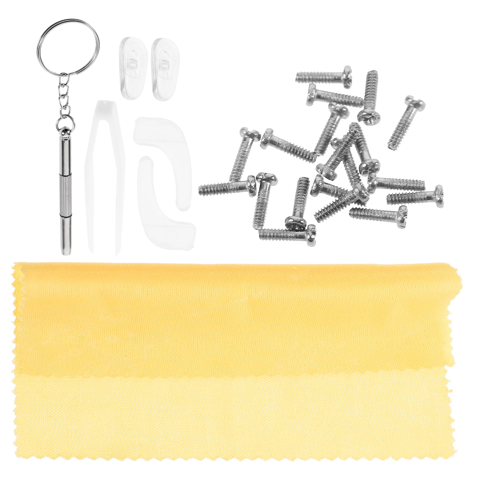 1 set PVC Anti-slip Screw Set Soft Nose Pads for Glasses Comfortable Reusable Eyewear Accessories Non-slip Frames Support
1 set PVC Anti-slip Screw Set Soft Nose Pads for Glasses Comfortable Reusable Eyewear Accessories Non-slip Frames Support