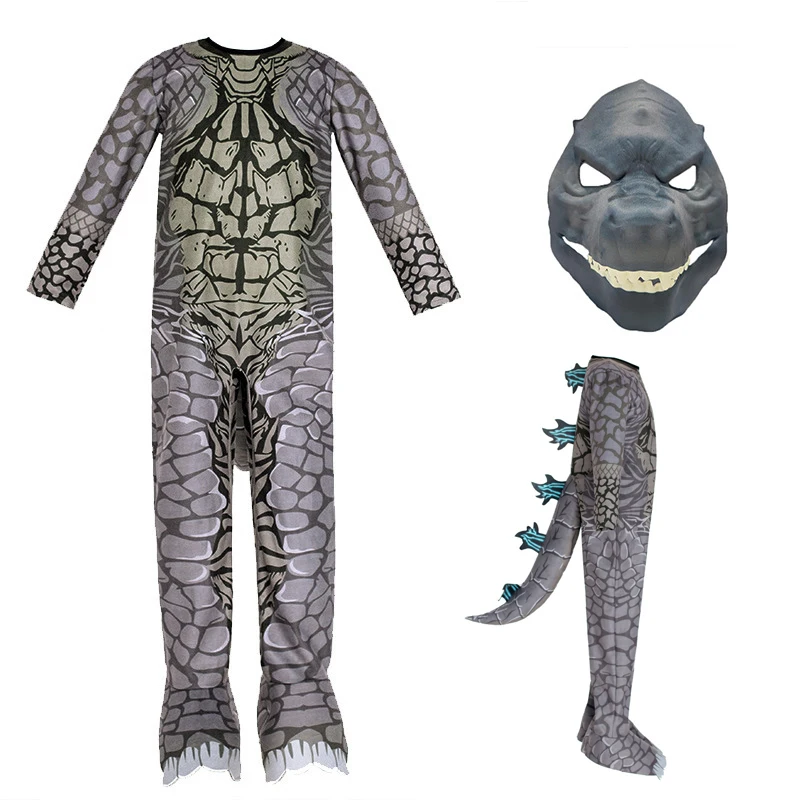 Godzilla Cosplay Costume Jumpsuit Tight Fitting Halloween Monster Dinosaur Themed Party Set Role-playing Prop Costume
Godzilla Cosplay Costume Jumpsuit Tight Fitting Halloween Monster Dinosaur Themed Party Set Role-playing Prop Costume
