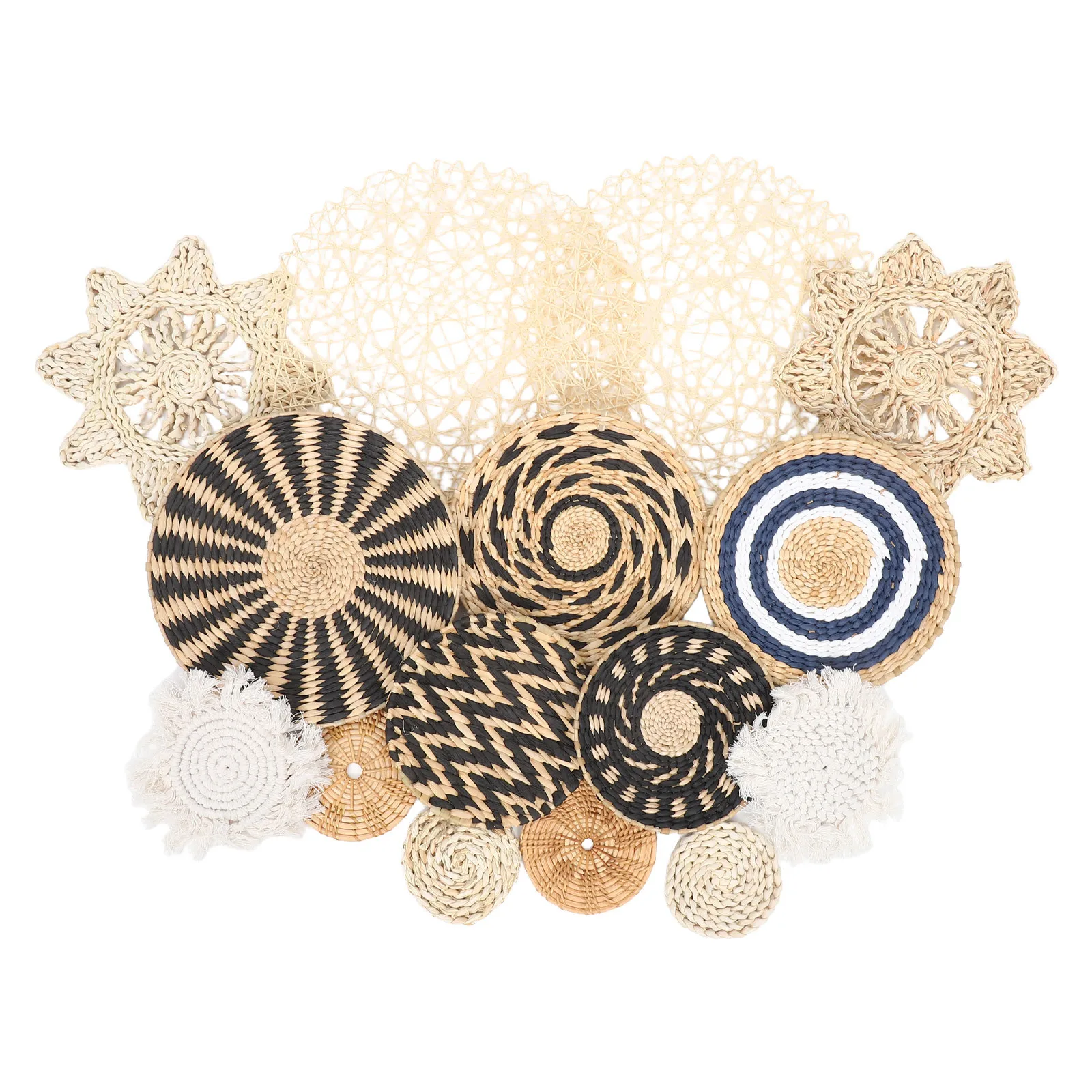 Natural Handmade Straw Woven Wall Hanging Bohemian Style Home Room Decoration Rustic Organic Texture Wall Decor Eco Friendly
Natural Handmade Straw Woven Wall Hanging Bohemian Style Home Room Decoration Rustic Organic Texture Wall Decor Eco Friendly