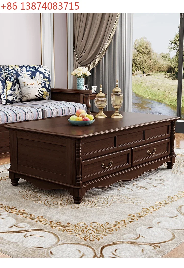 American all-solid wood TV cabinet, simple and modern Nordic multi-functional lifting small tea table
American all-solid wood TV cabinet, simple and modern Nordic multi-functional lifting small tea table