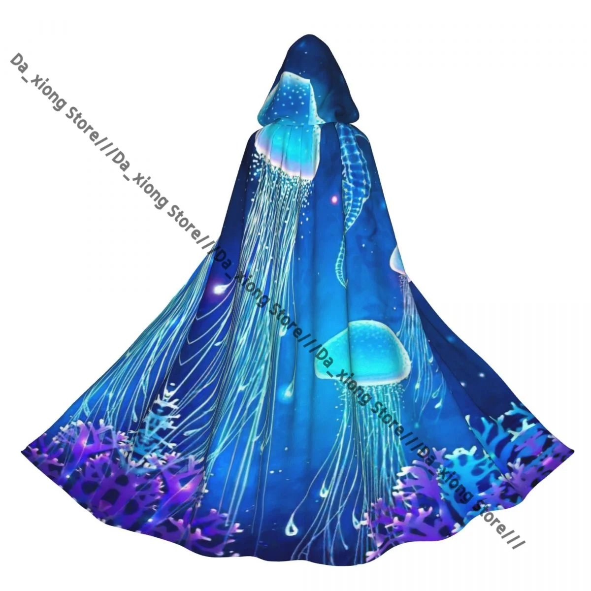 Magic Glowing Jellyfish Underwater Witch Cloak Hooded Cosplay Costume Halloween Adult Long Party Cape
Magic Glowing Jellyfish Underwater Witch Cloak Hooded Cosplay Costume Halloween Adult Long Party Cape