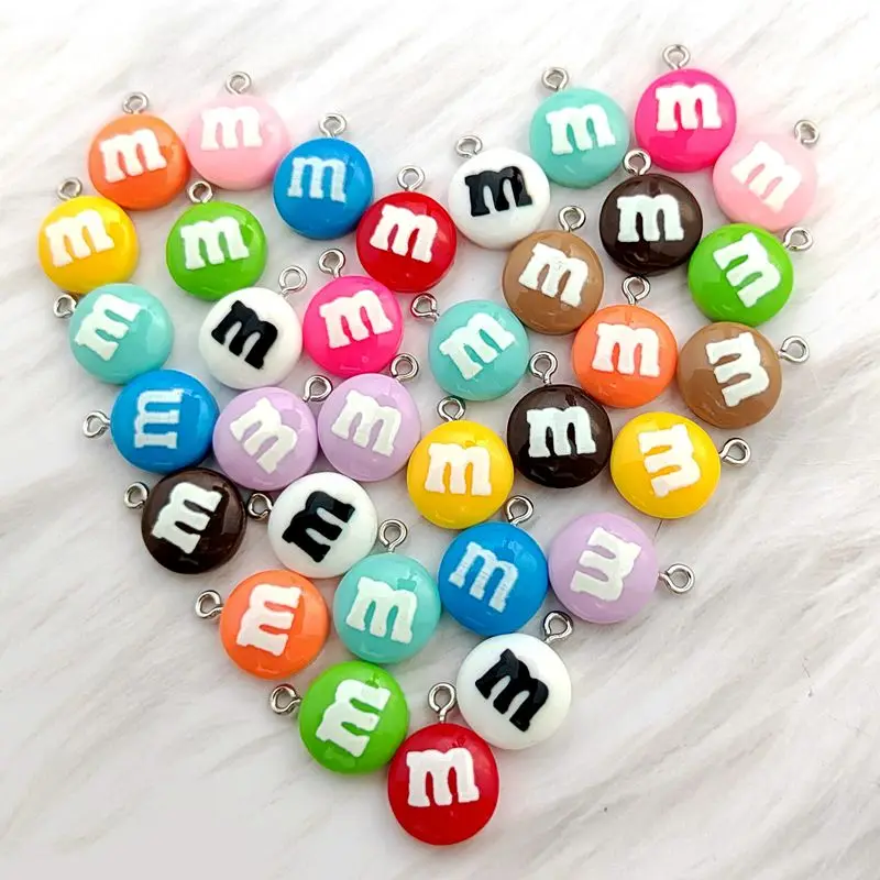 10PCS Pop Fun Chocolate M Bean DIY Necklace Pendant Resin Earrings Bracelet Bag Keychain Decoration Accessories
10PCS Pop Fun Chocolate M Bean DIY Necklace Pendant Resin Earrings Bracelet Bag Keychain Decoration Accessories
