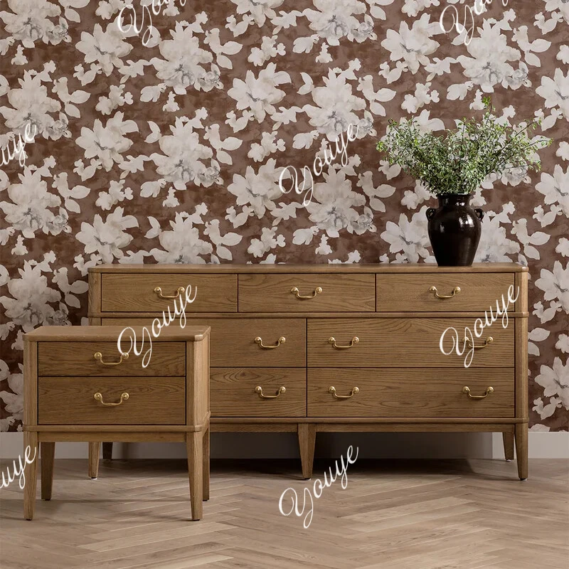 Американский комод из цельного дерева, французский винтажный ящик для спальни, прикроватный комод, настенный шкаф для хранения в гостиной
Американский комод из цельного дерева, французский винтажный ящик для спальни, прикроватный комод, настенный шкаф для хранения в гостиной