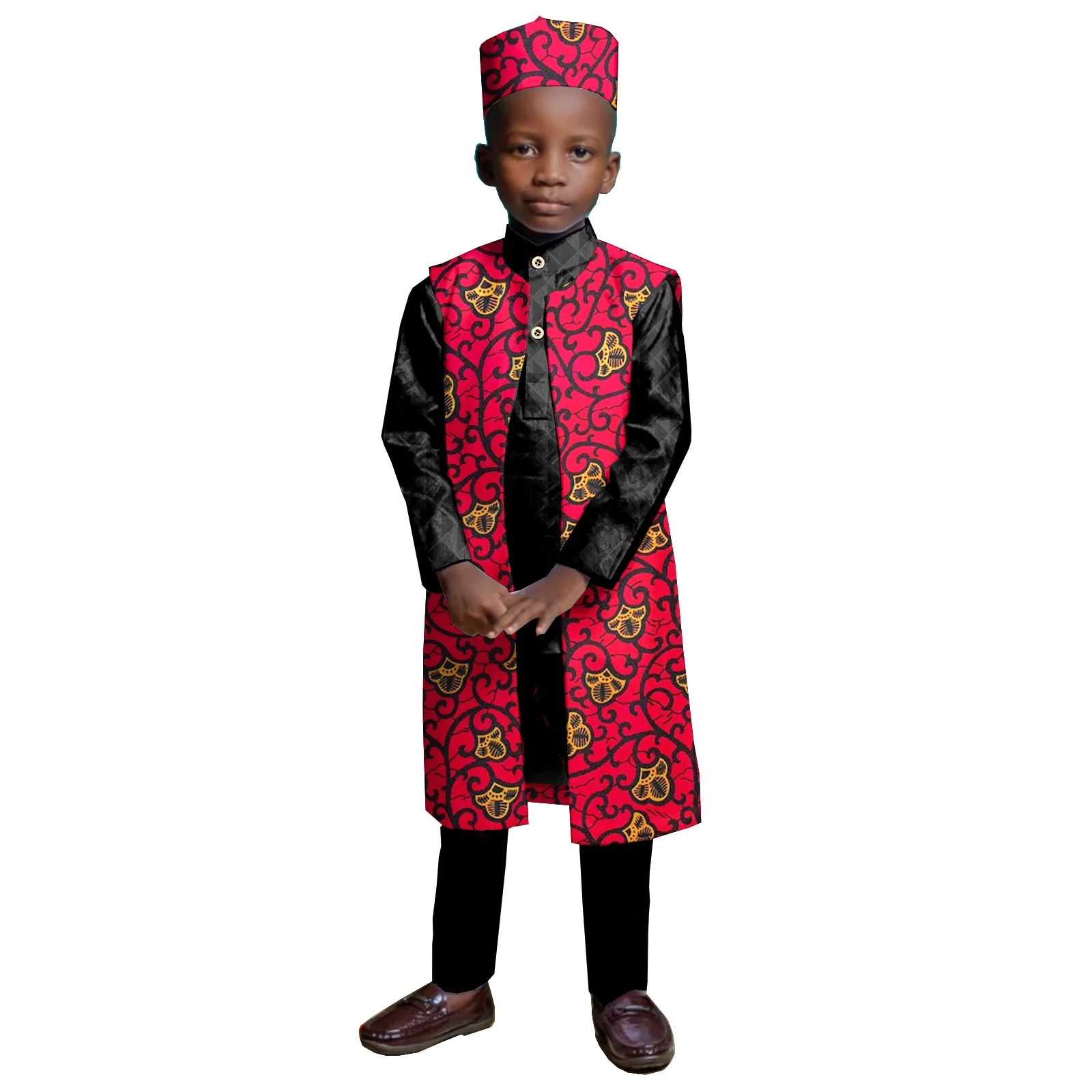 African Attire for Boys Kids Dashiki Clothing Coat Shirt Pants and Hat 4 Piece Set Outfits
African Attire for Boys Kids Dashiki Clothing Coat Shirt Pants and Hat 4 Piece Set Outfits