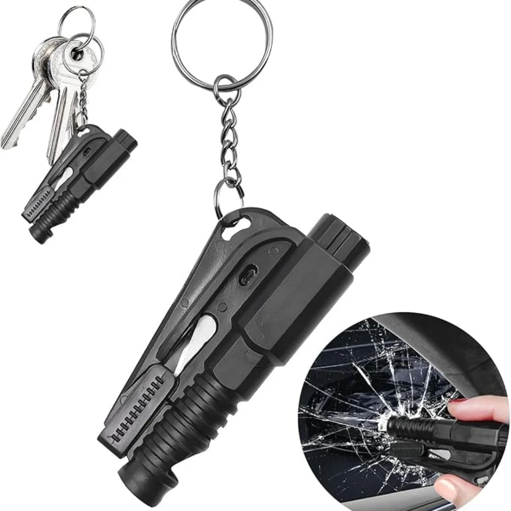 Car Window Breaker Tool Keychain,3 in 1 Glass Breaker and Seatbelt Cutter & Survival Whistle, Emergency Keychain Car Escape Tool Applicable to All Cars, Car Accessories
Car Window Breaker Tool Keychain,3 in 1 Glass Breaker and Seatbelt Cutter & Survival Whistle, Emergency Keychain Car Escape Tool Applicable to All Cars, Car Accessories
