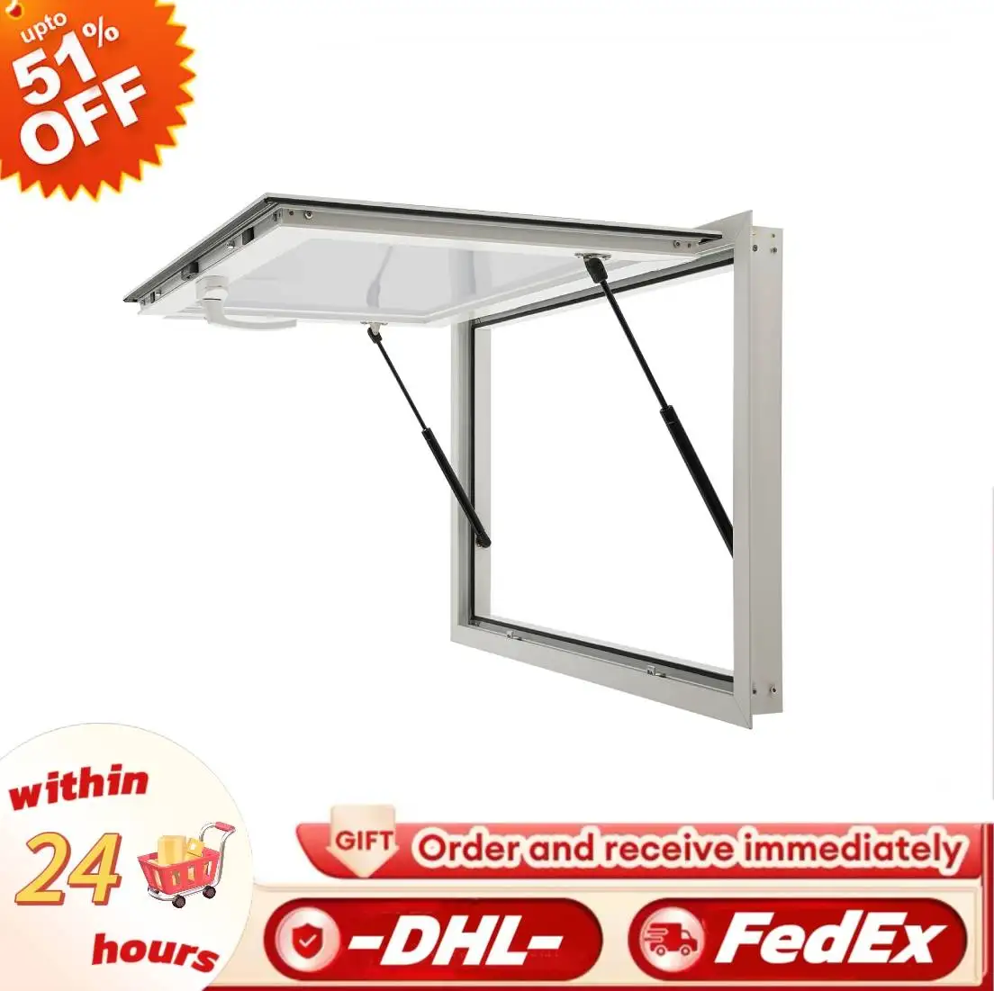 50×30×3.15 Inch Concession Stand Serving Window Burr-free Concession Window with Drag Hook Food Truck Service Window
50×30×3.15 Inch Concession Stand Serving Window Burr-free Concession Window with Drag Hook Food Truck Service Window