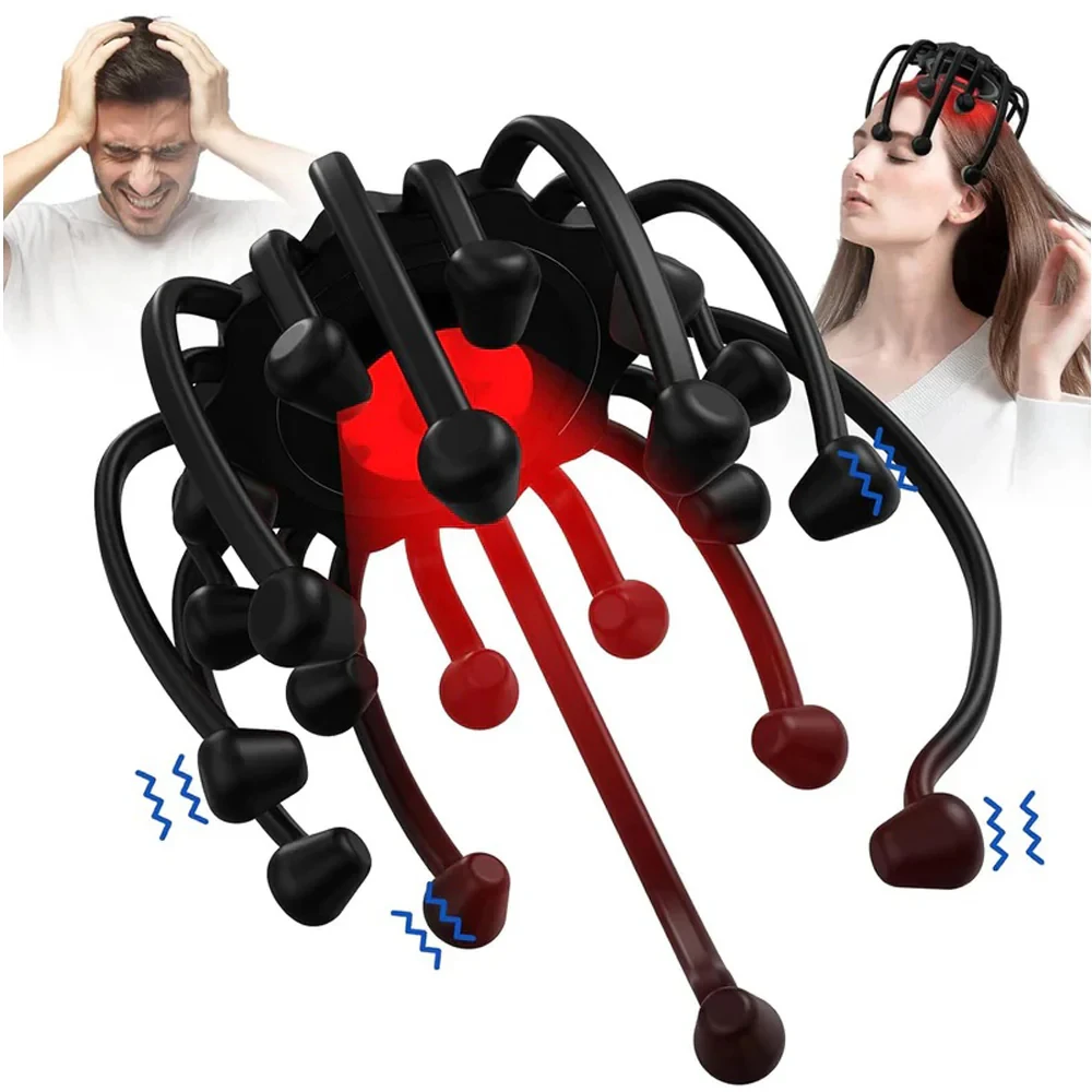 Bluetooth Head Massager with Red Light Octopus Neck Massager with 5Modes+20Vibration Contacts for Head Neck Fatigue Relief
Bluetooth Head Massager with Red Light Octopus Neck Massager with 5Modes+20Vibration Contacts for Head Neck Fatigue Relief