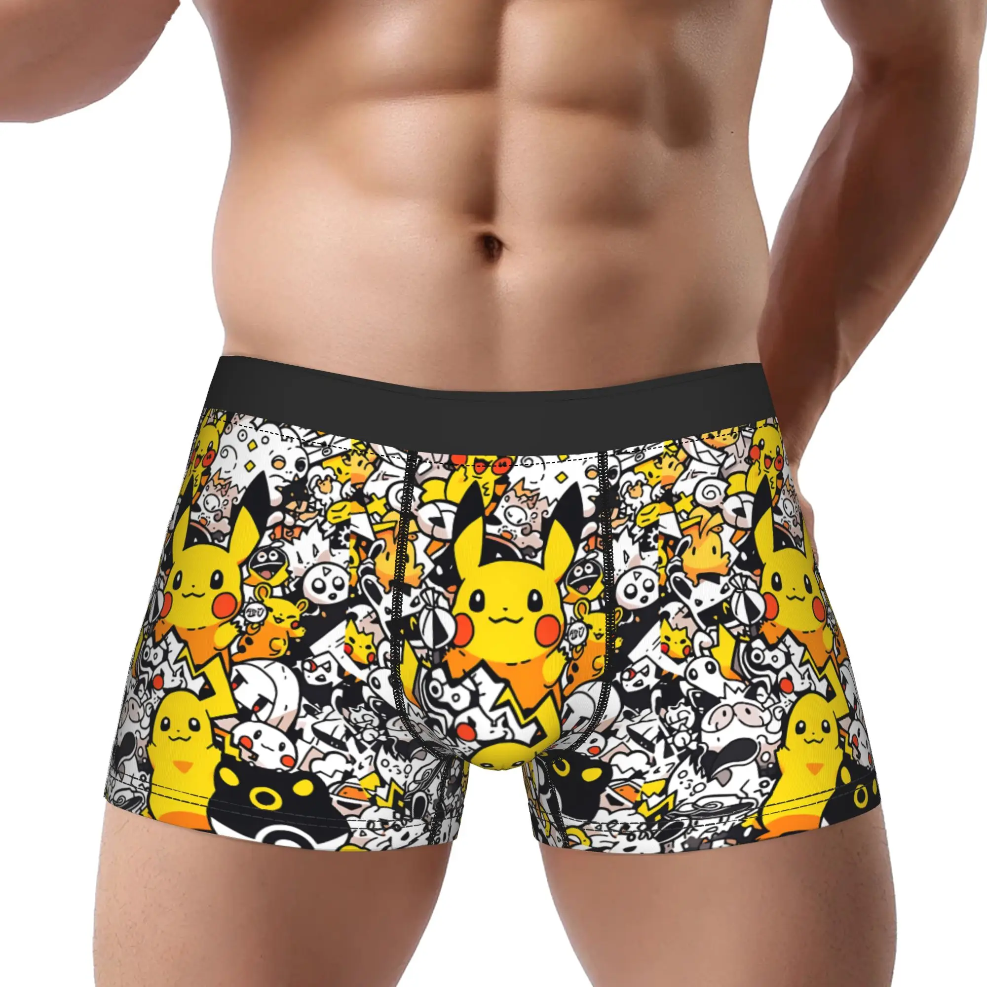 Боксеры Pokemon Pikachu, мужские трусы, мужское нижнее белье, сексуальные шорты, трусы-боксеры
Боксеры Pokemon Pikachu, мужские трусы, мужское нижнее белье, сексуальные шорты, трусы-боксеры