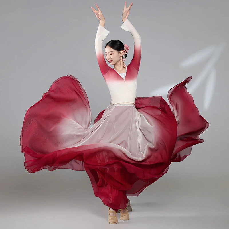 New Classical Dance Costume adient Tulle Skirt Ele Dra Training orm for Women Art Exam Traditional Chinese Sle
New Classical Dance Costume adient Tulle Skirt Ele Dra Training orm for Women Art Exam Traditional Chinese Sle